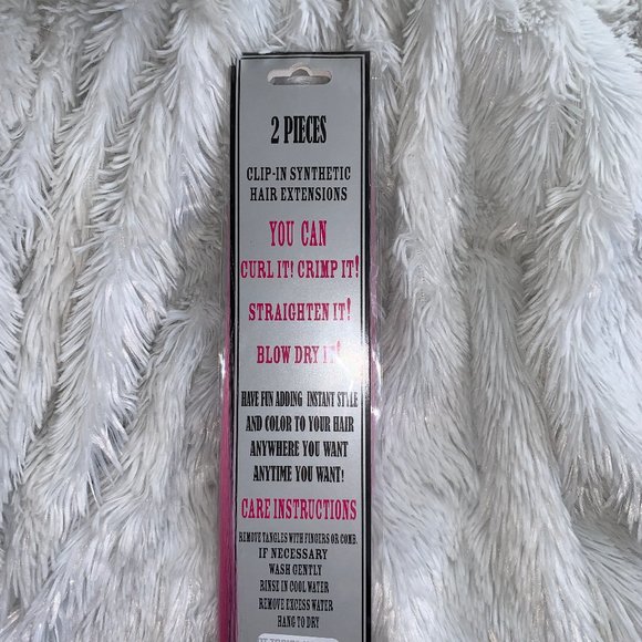 Three Pink Hot Topic Hair Extensions - Picture 3 of 3